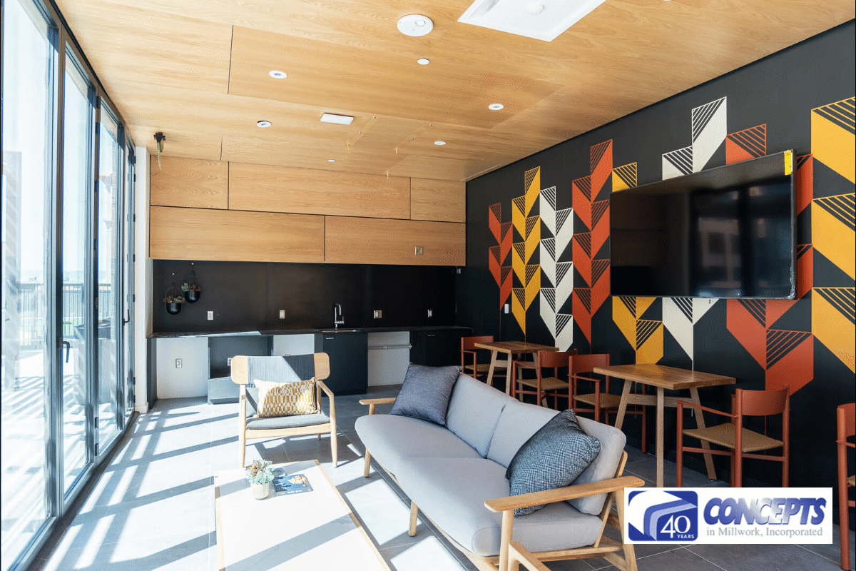 Concepts in Millwork's expanded project portfolio, made possible by the increased capacity and efficiency of Microvellum software.