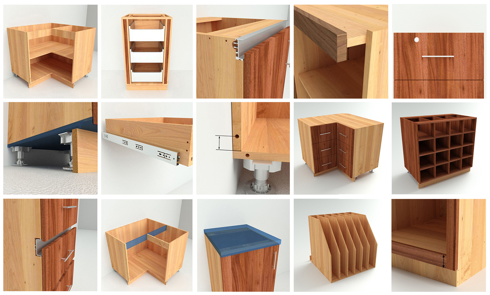 Custom cabinet modifications made within Microvellum software